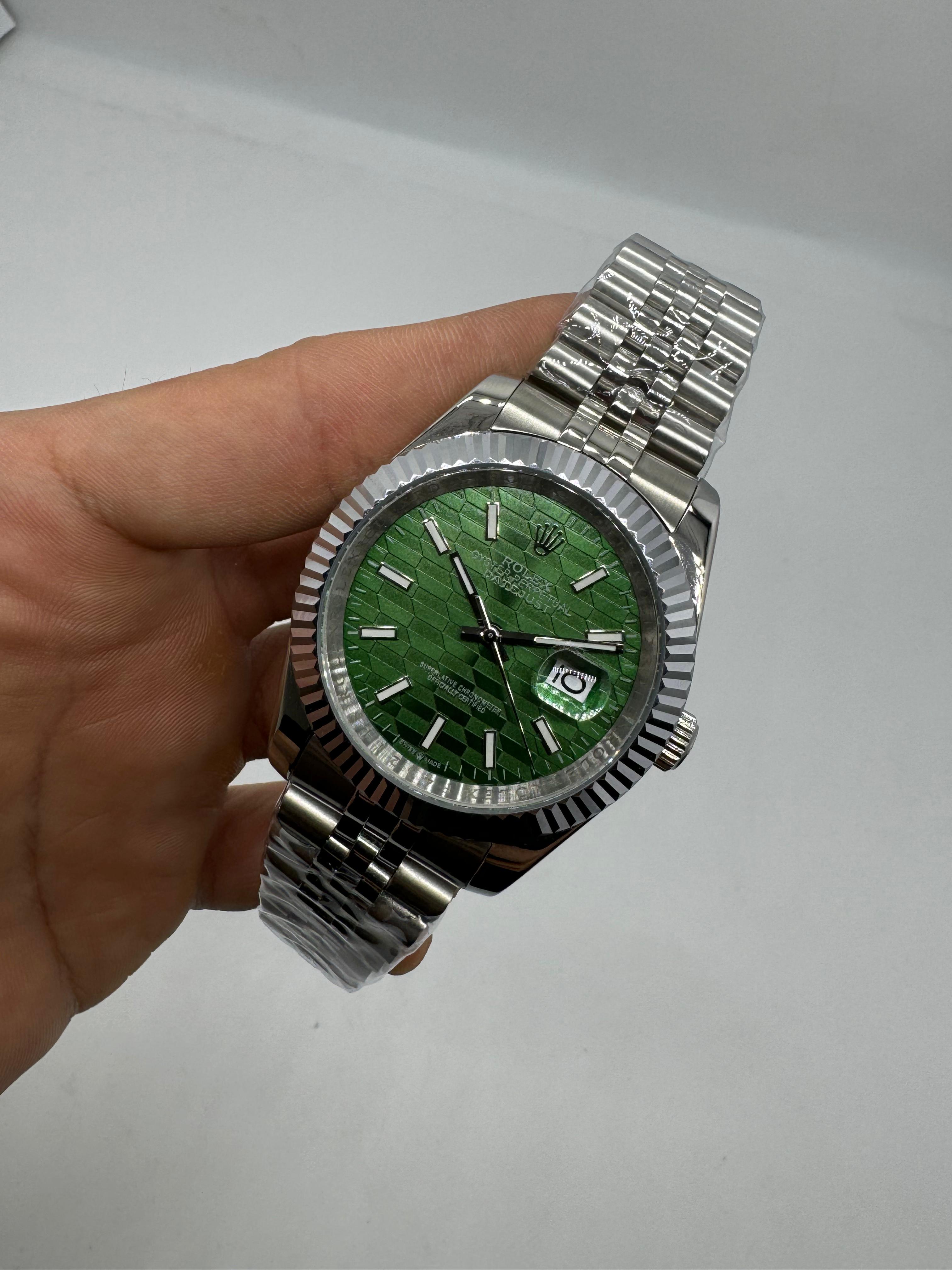 Rolex Datejust Texturizada Esfera Verde — Rolex