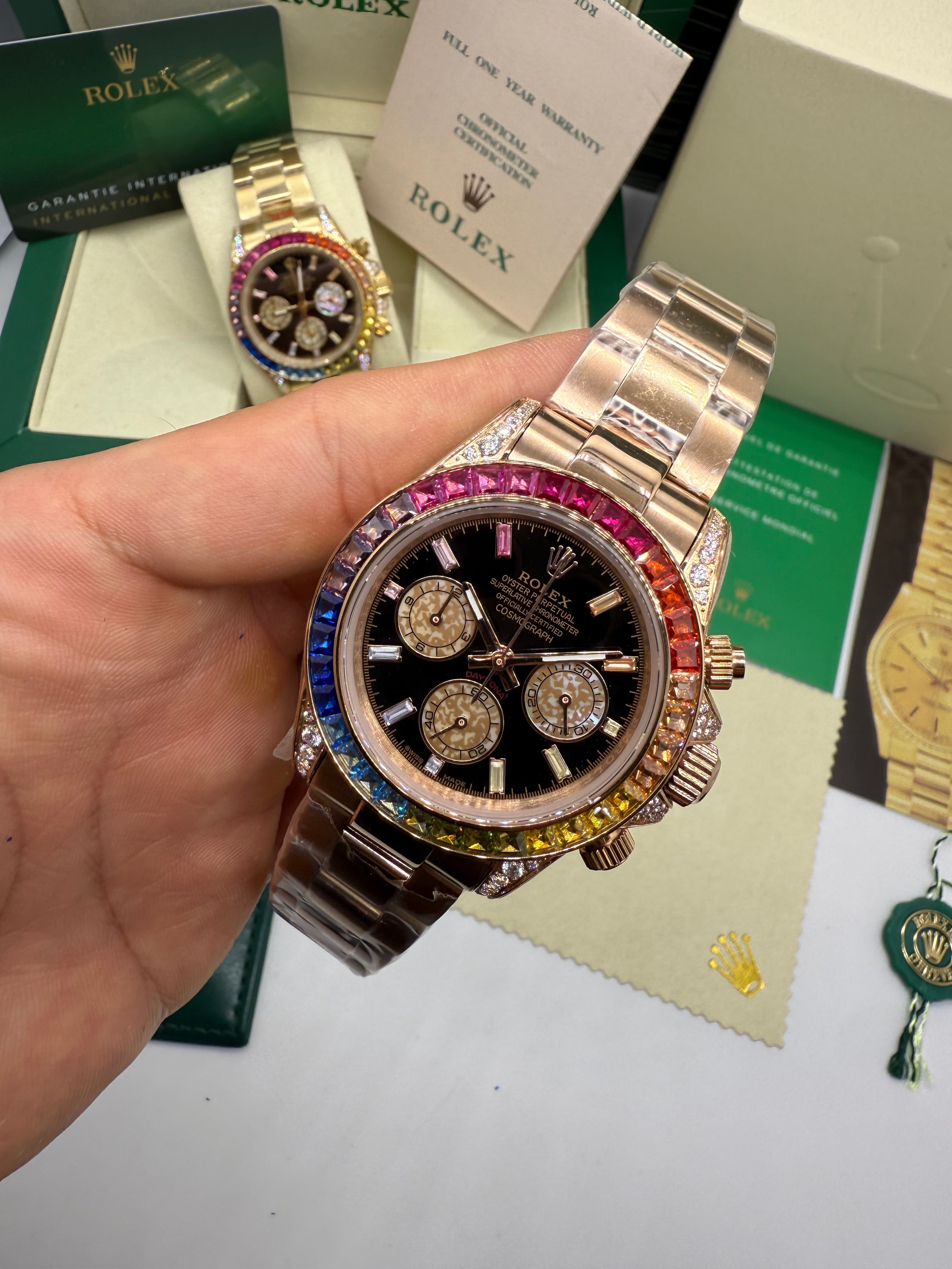 Rolex Cosmograph Daytona “Rainbow” Gold Everose — Rolex