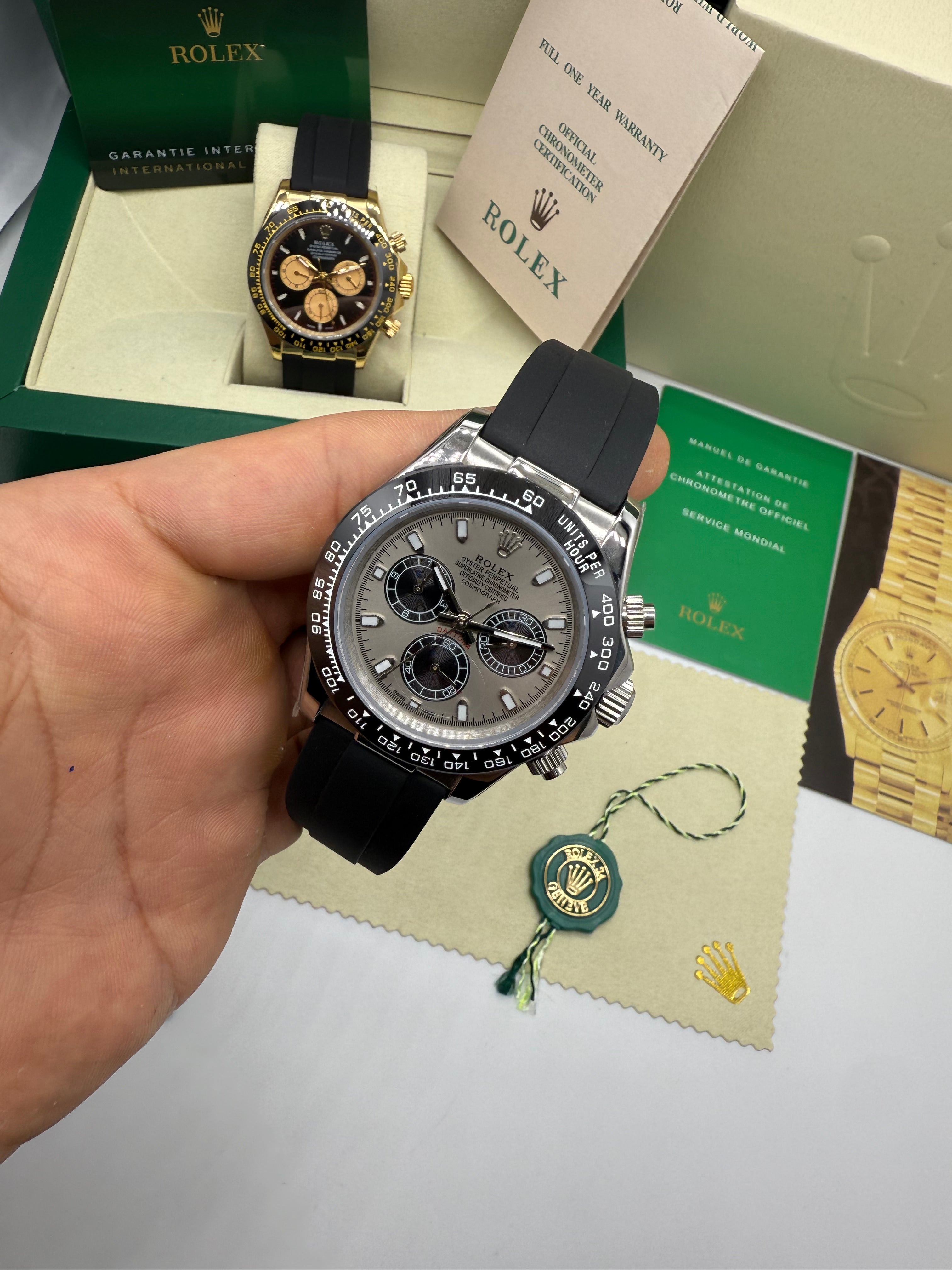 Rolex Cosmograph Daytona White Gold Oysterflex — Rolex