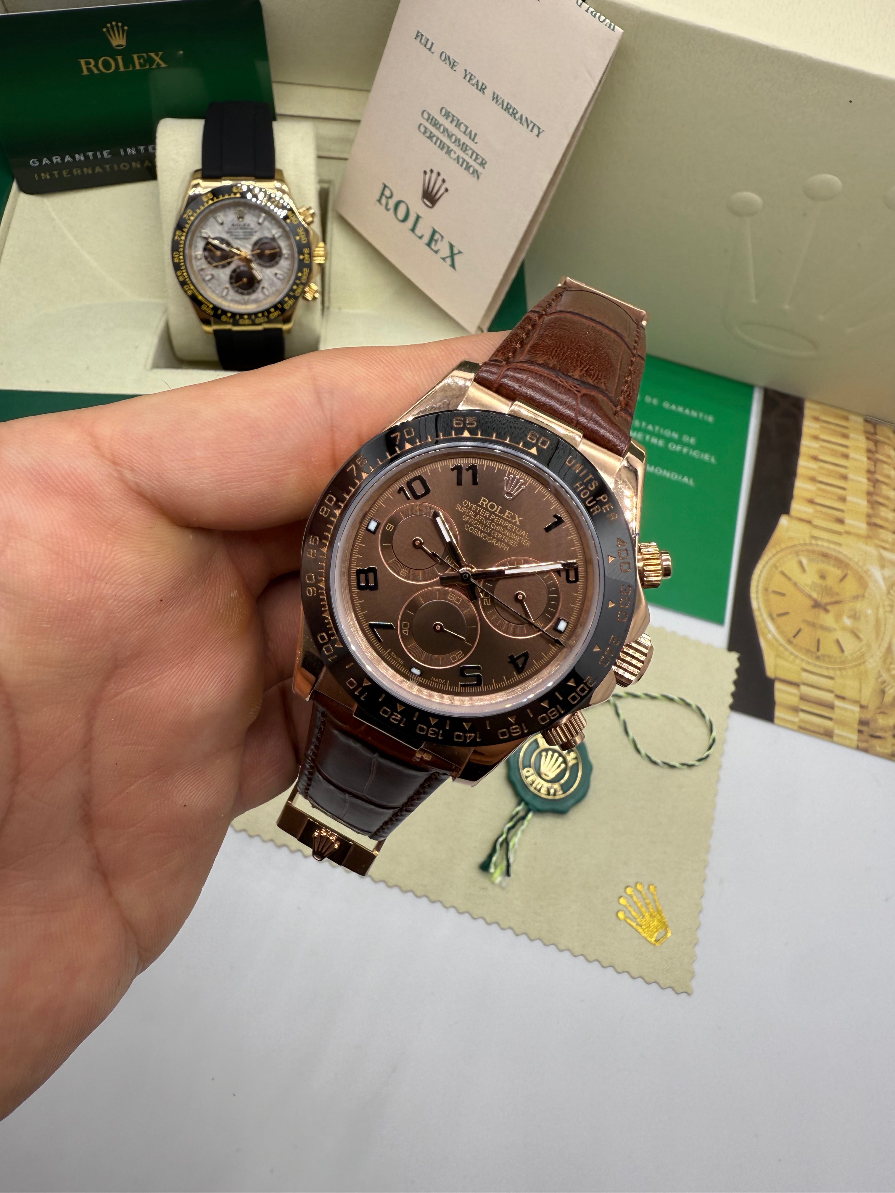 Rolex Cosmograph Daytona Leather Strap — Rolex