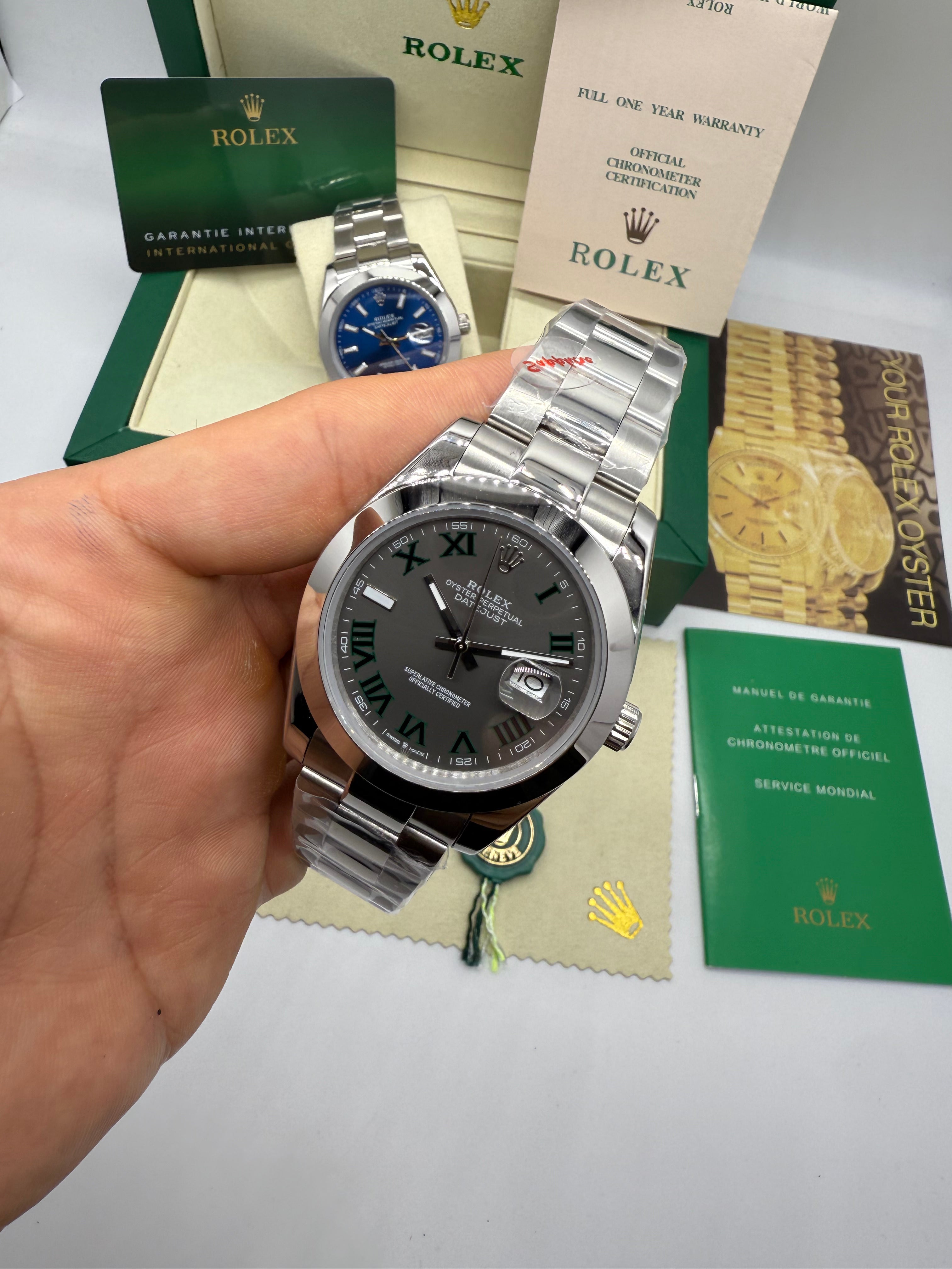Rolex Oyster Perpetual Datejust 41 “Wimbledon dial” — Rolex