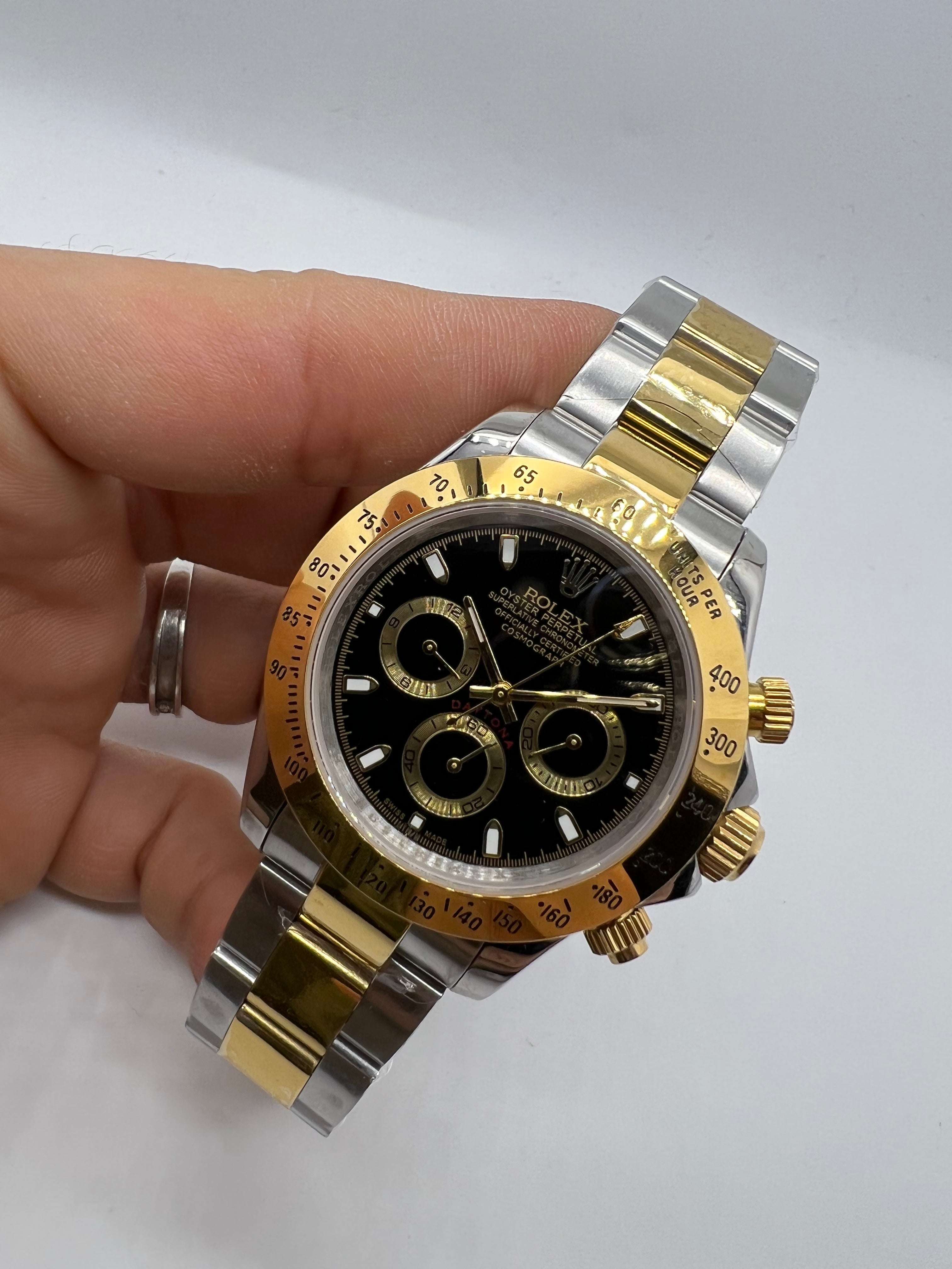 Rolex Oyster Perpetual Cosmograph Daytona Rolesor Black Sphere — Rolex