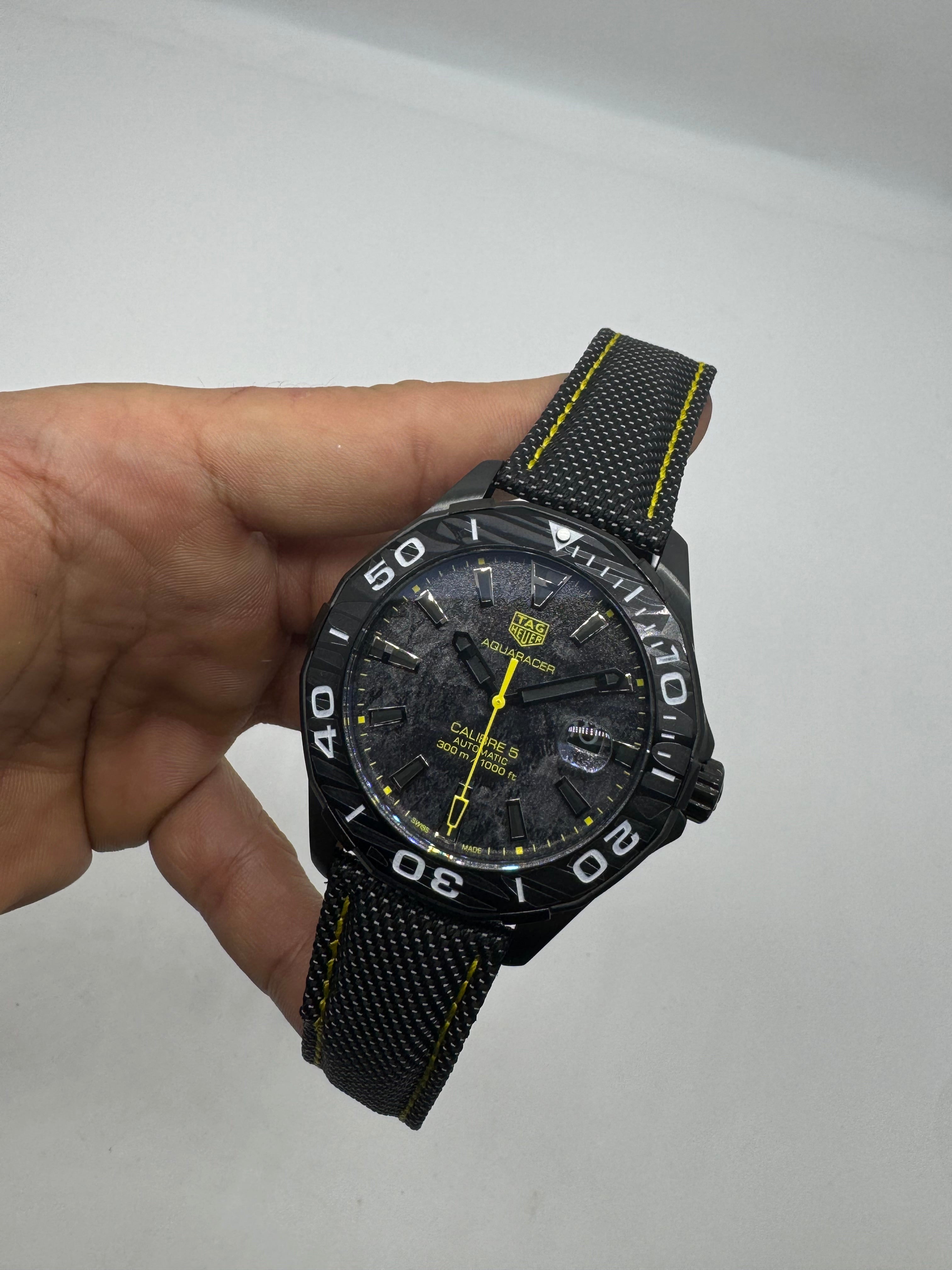 TAG Heuer Aquaracer Professional 300 Calibre 5 Carbon Yellow — Tag Heuer