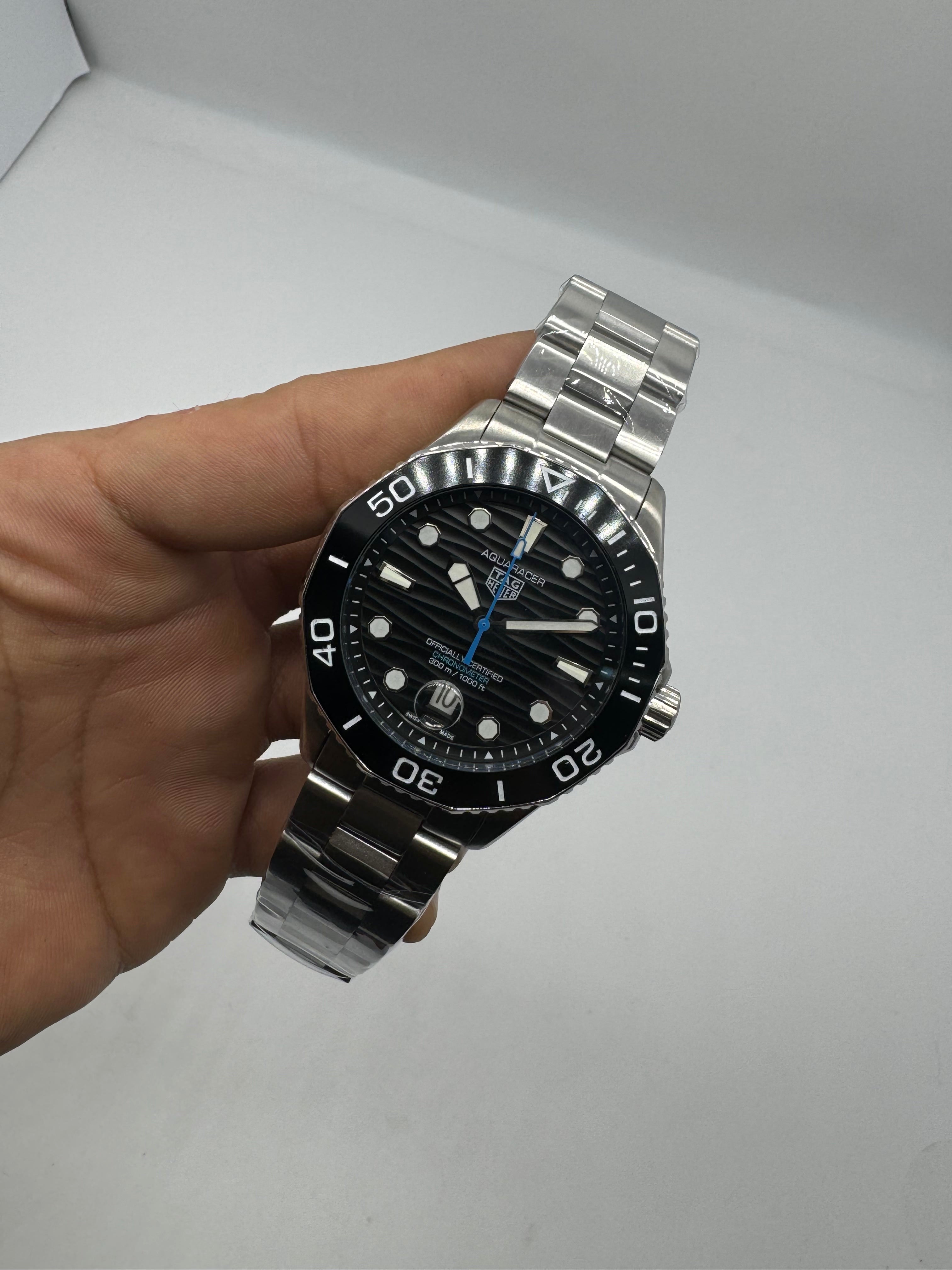 TAG Heuer Aquaracer Professional 300 Black Diver Blue Hands — Tag Heuer