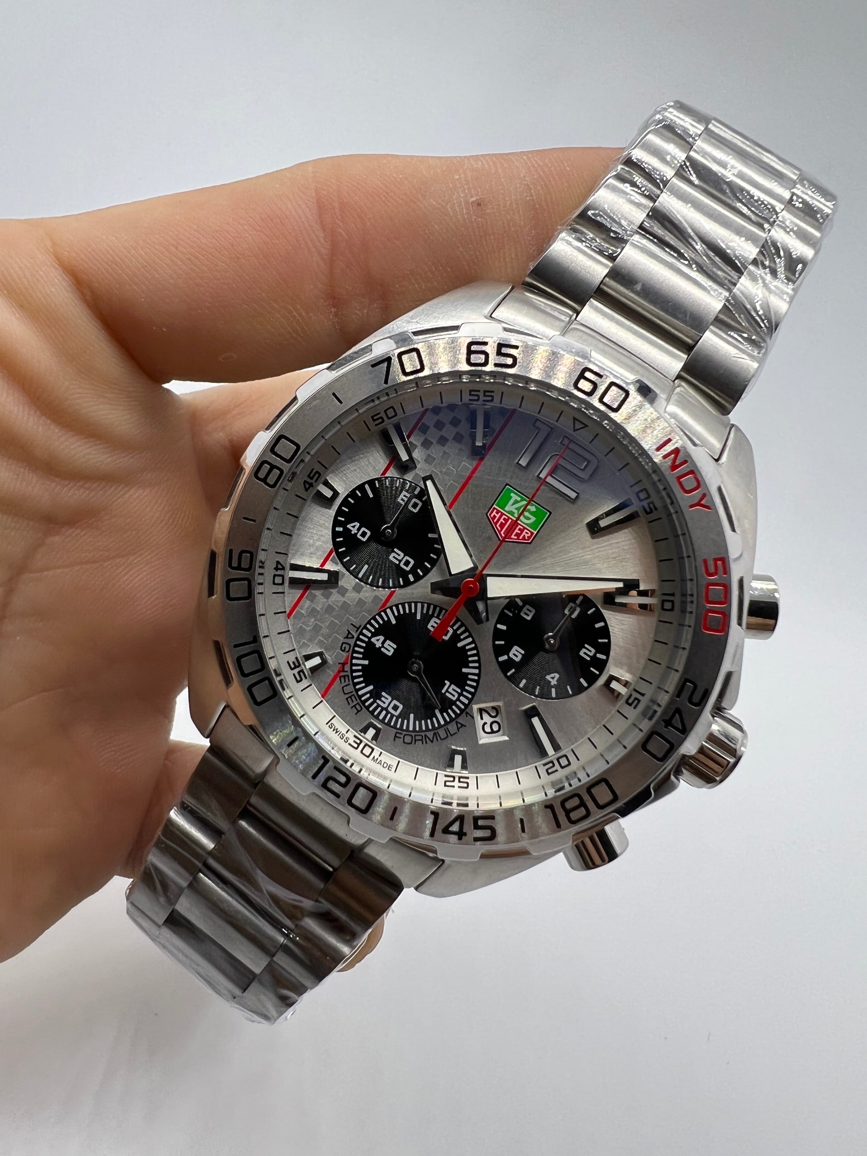 TAG Heuer Formula 1 Indy 500 Chronograph Silver/Black — Tag Heuer