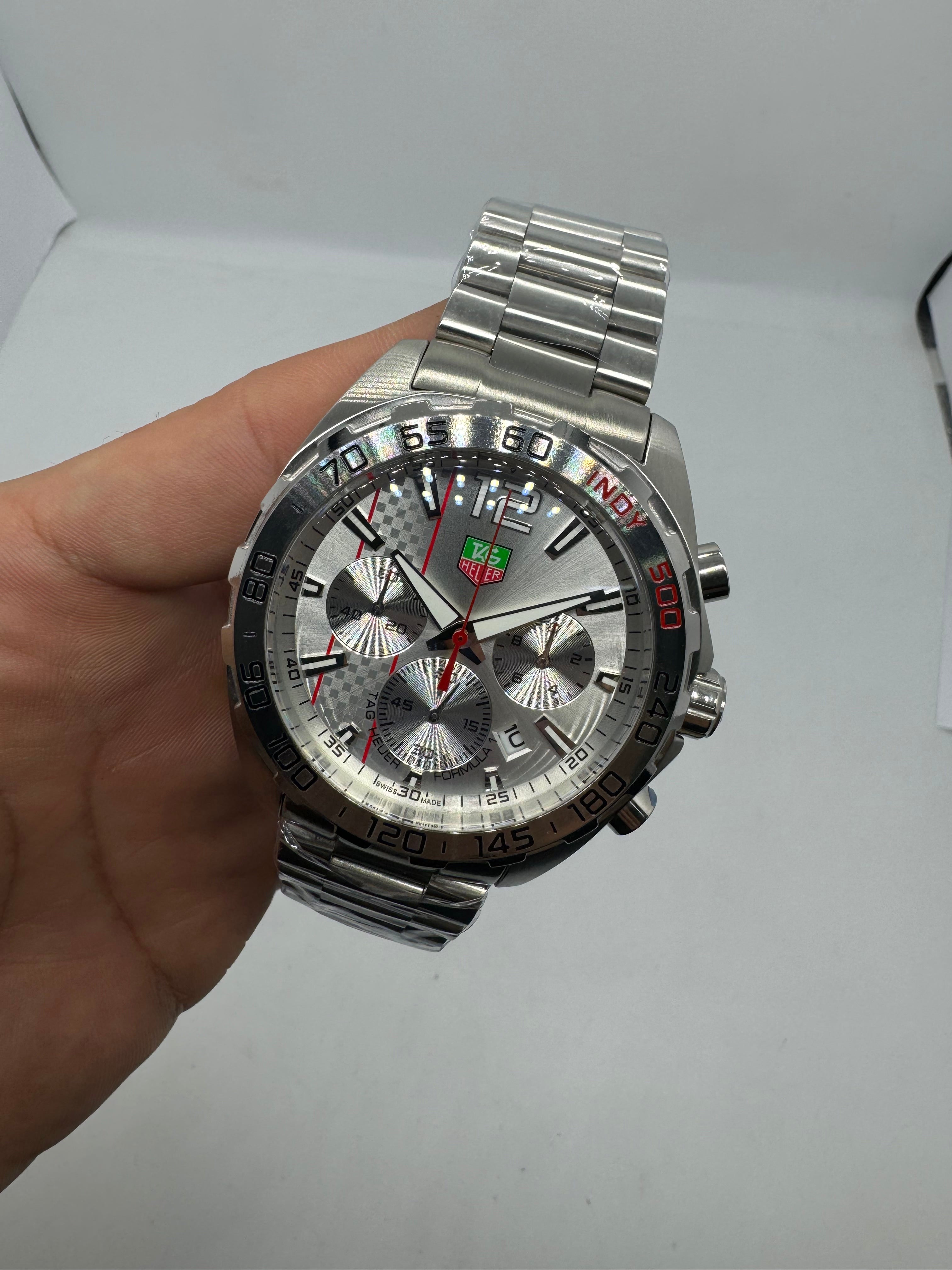 TAG Heuer Formula 1 Chronograph – Indy 500 Edition Silver — Tag Heuer