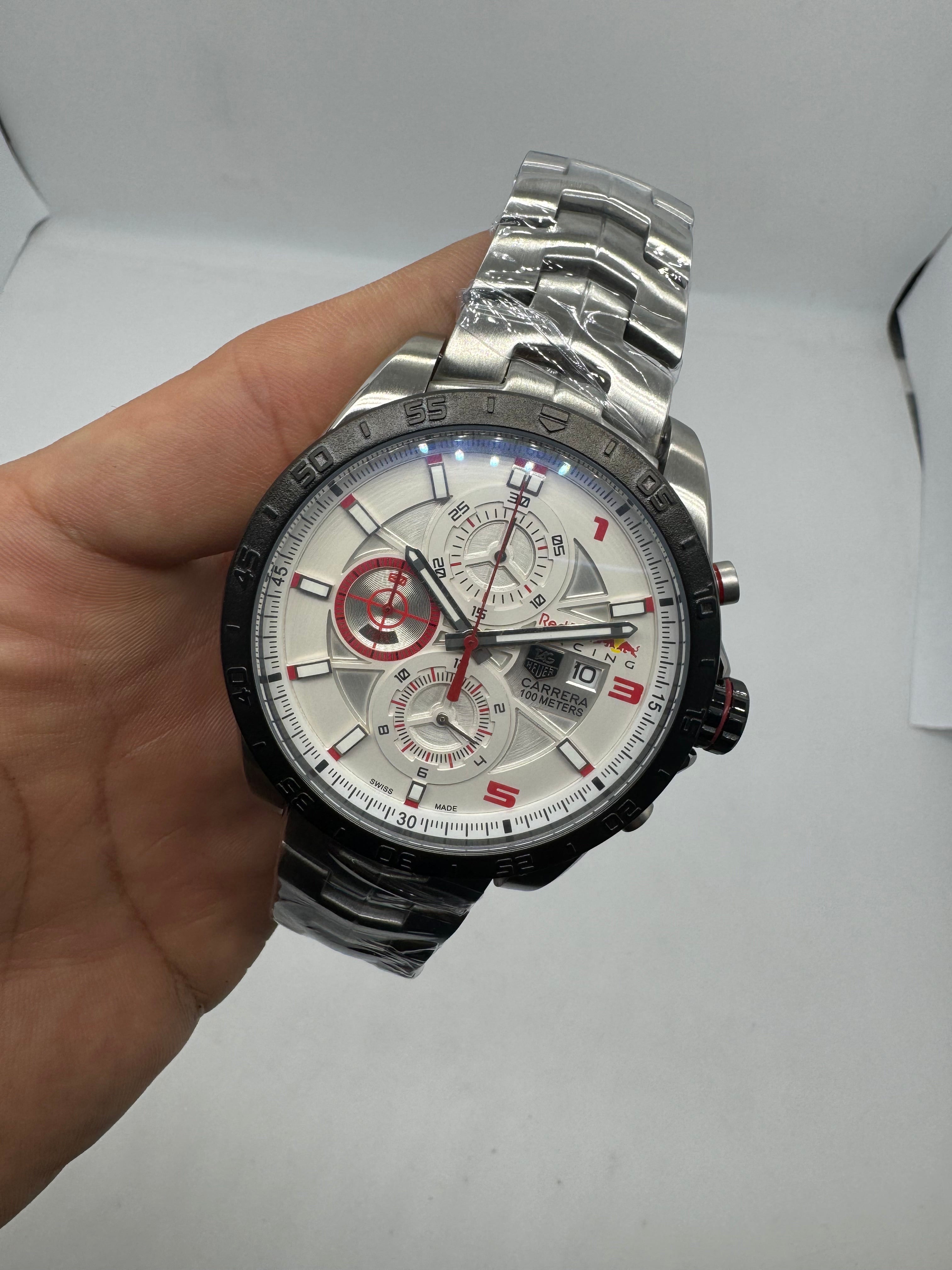 TAG Heuer Carrera Red Bull Racing Special Edition Silver Dial — Tag Heuer