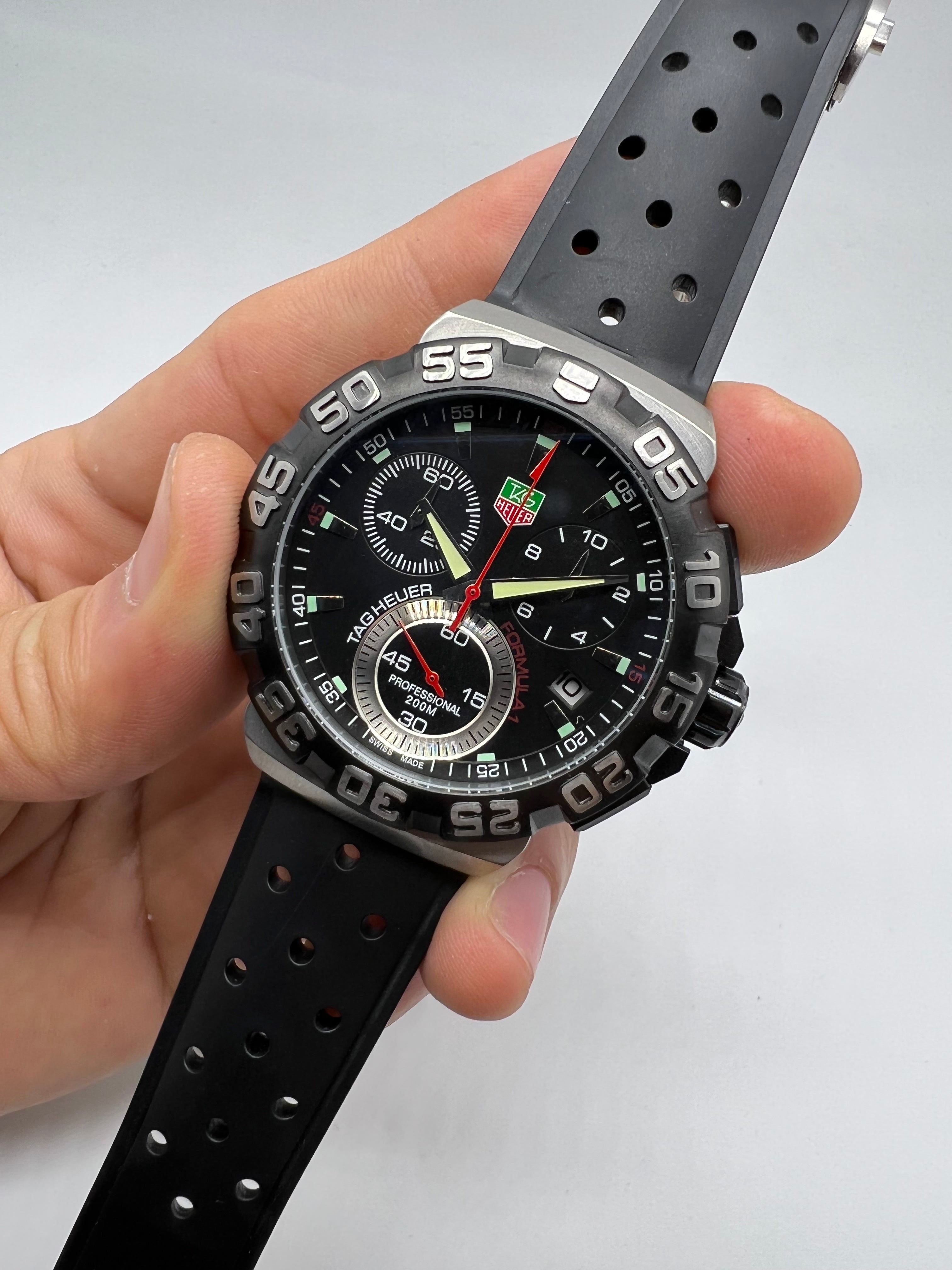 TAG Heuer Formula 1 Professional 200M Cronógrafo Negro — Tag Heuer