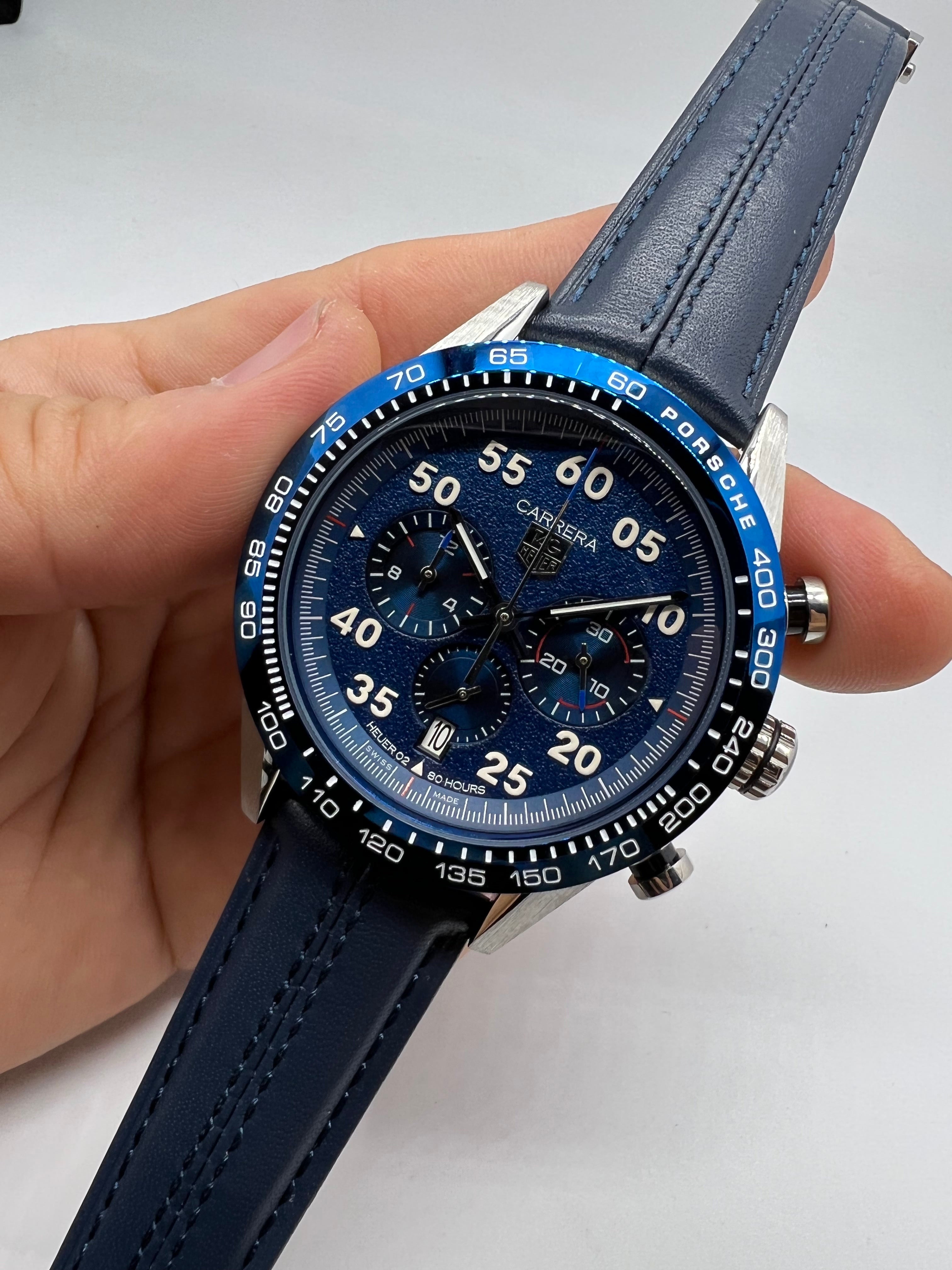 TAG Heuer Carrera Porsche Chronograph Edición Especial Azul — Tag Heuer
