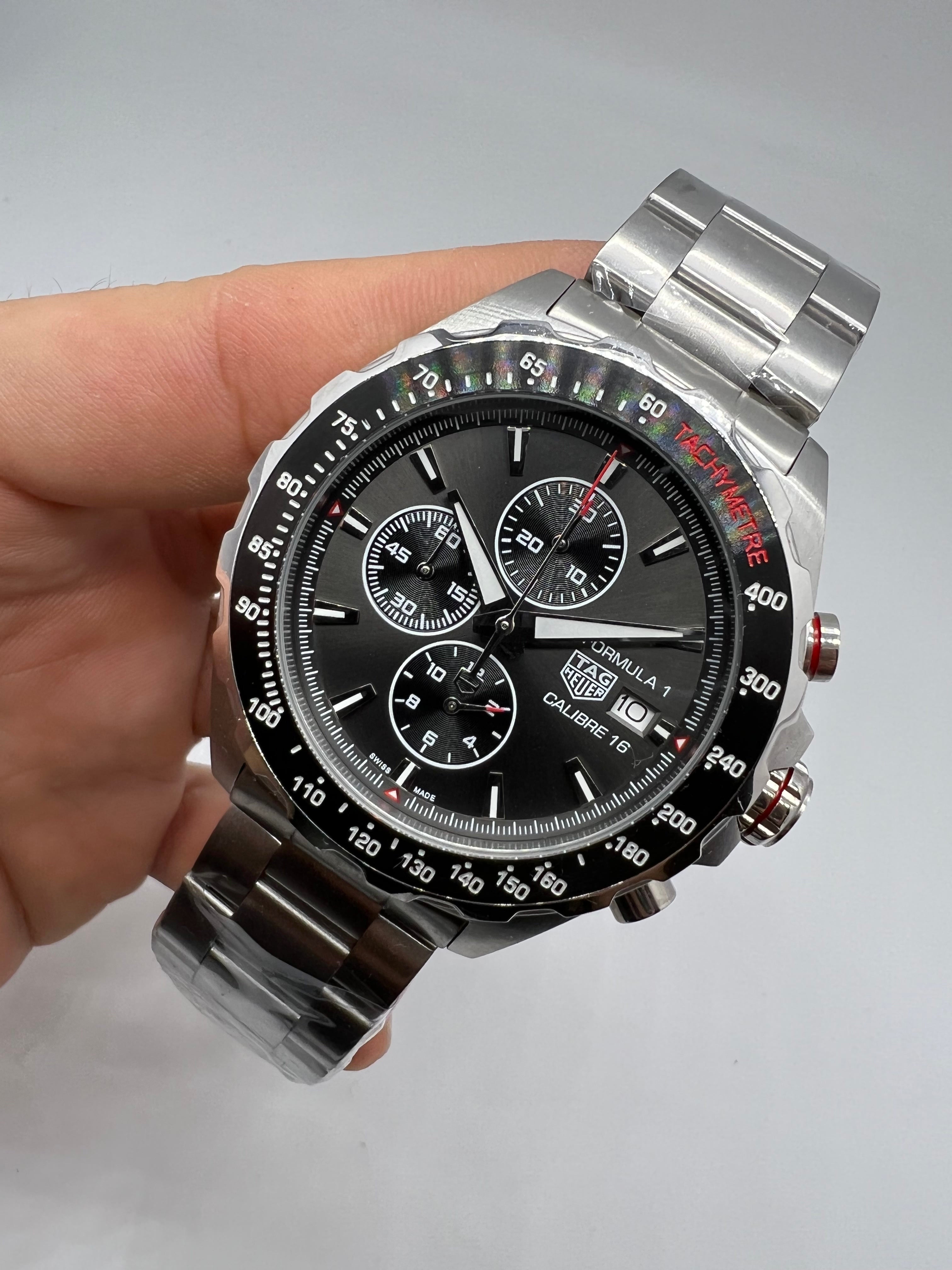 TAG Heuer Formula 1 Calibre 16 Chronograph Black Steel Edition — Tag Heuer