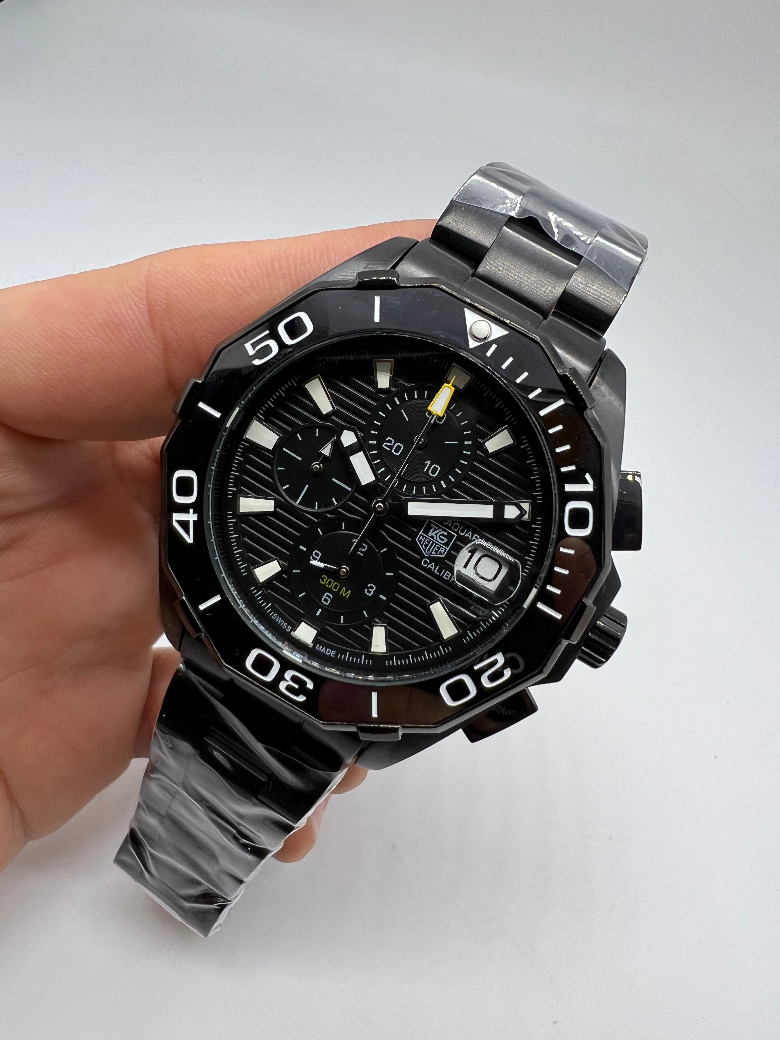 TAG Heuer Aquaracer Calibre 16 Chronograph 300M Full Black — Tag Heuer
