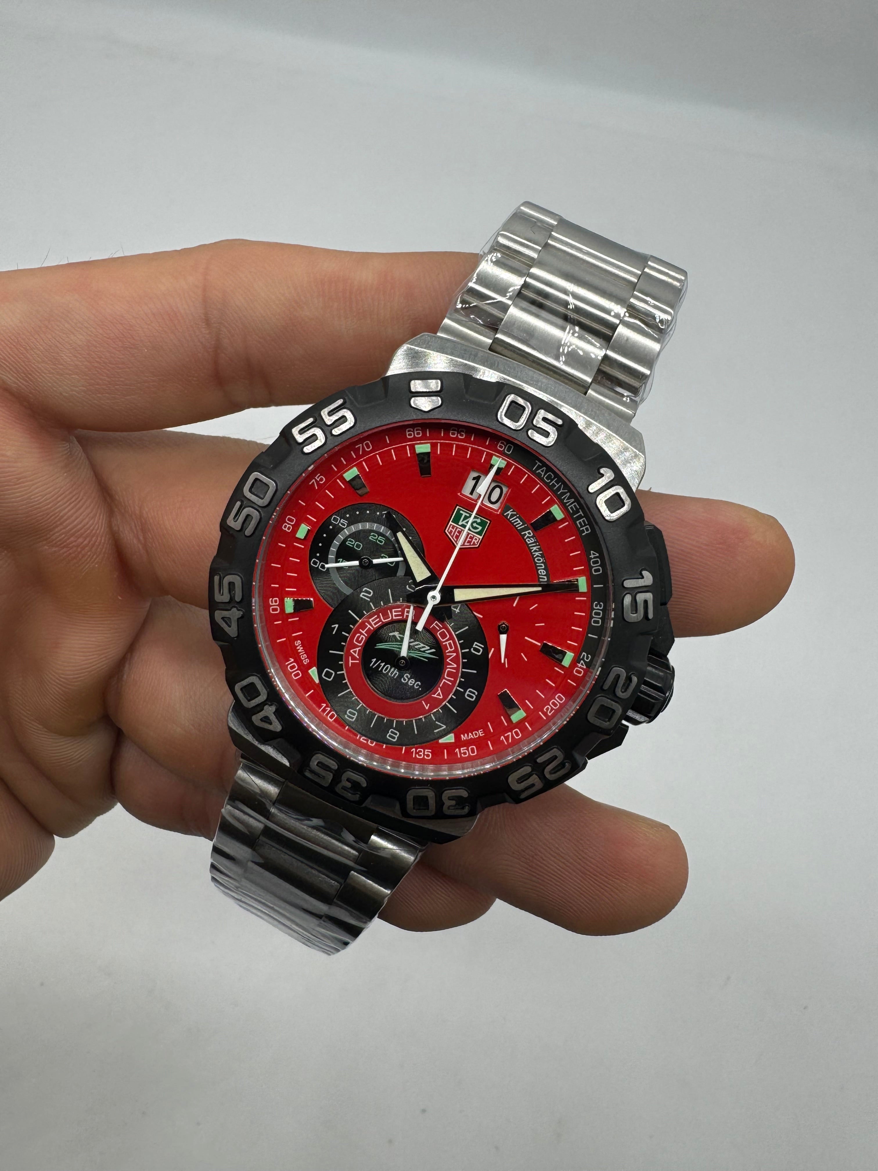 TAG Heuer Formula 1 Chronograph 1/10th Second Red and Black — Tag Heuer
