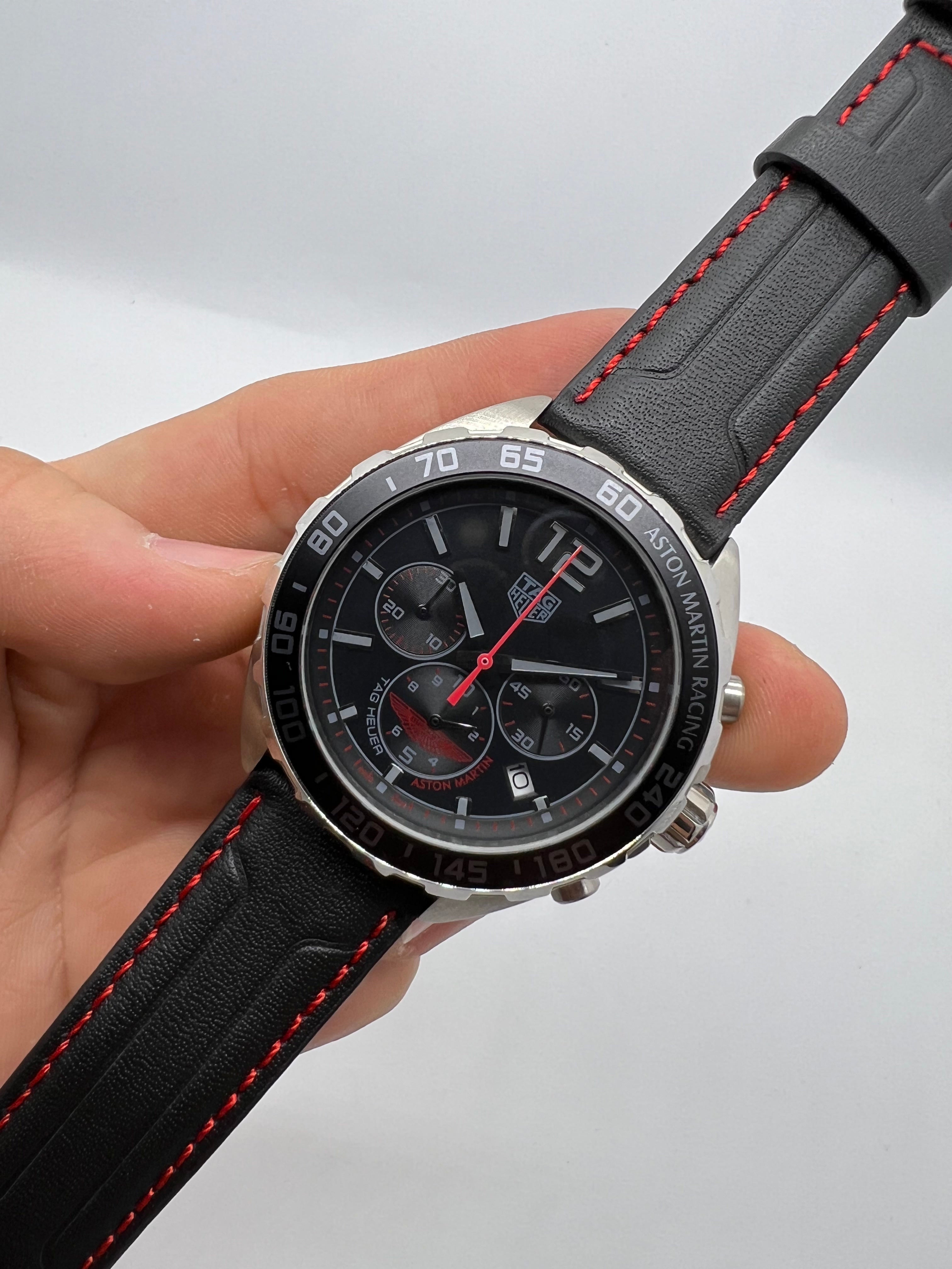 TAG Heuer Formula 1 Chronograph Aston Martin Racing Special Edition Black and Red — Tag Heuer