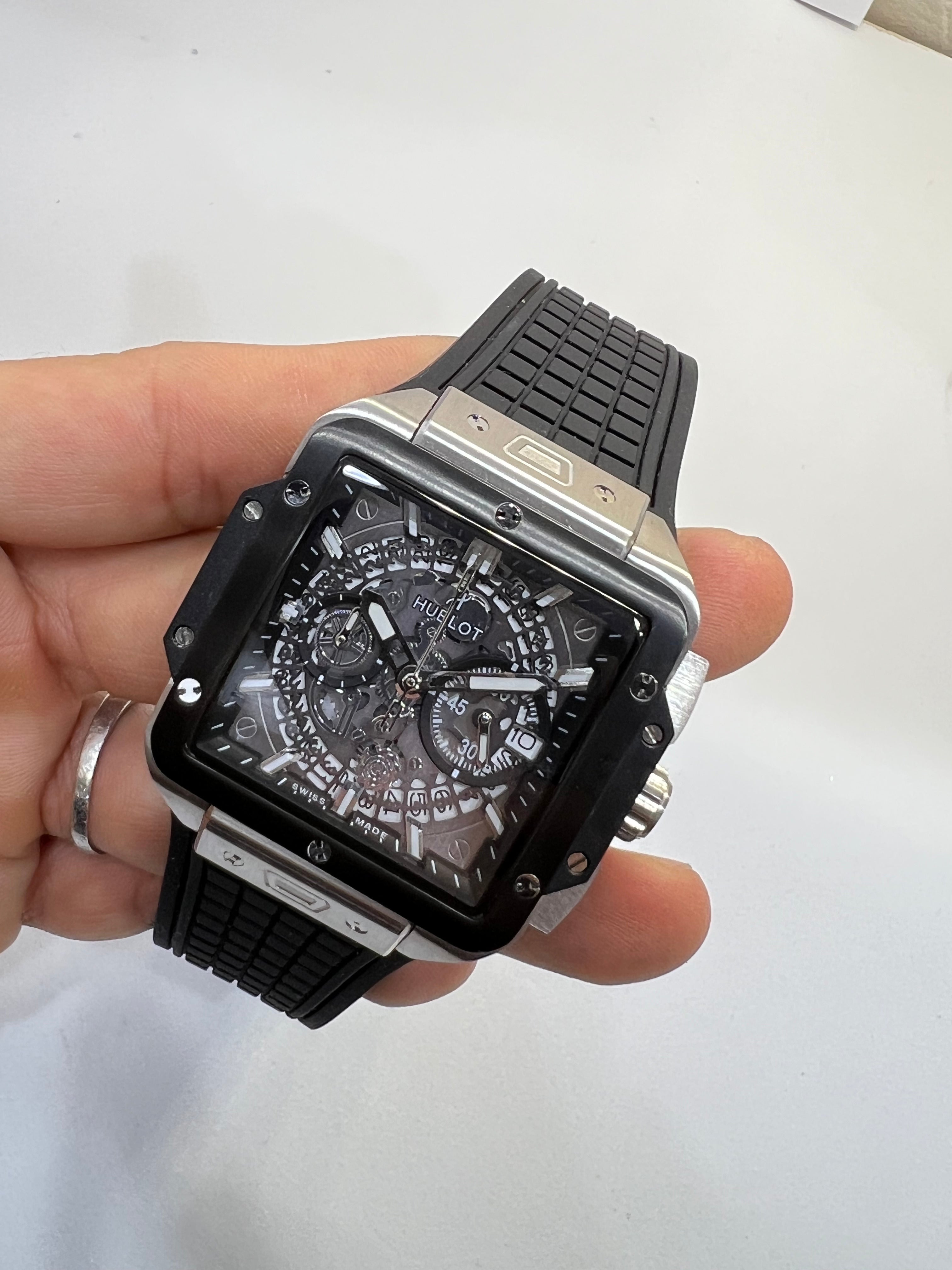 Hublot Square Bang Unic Black and Titanium — Hublot