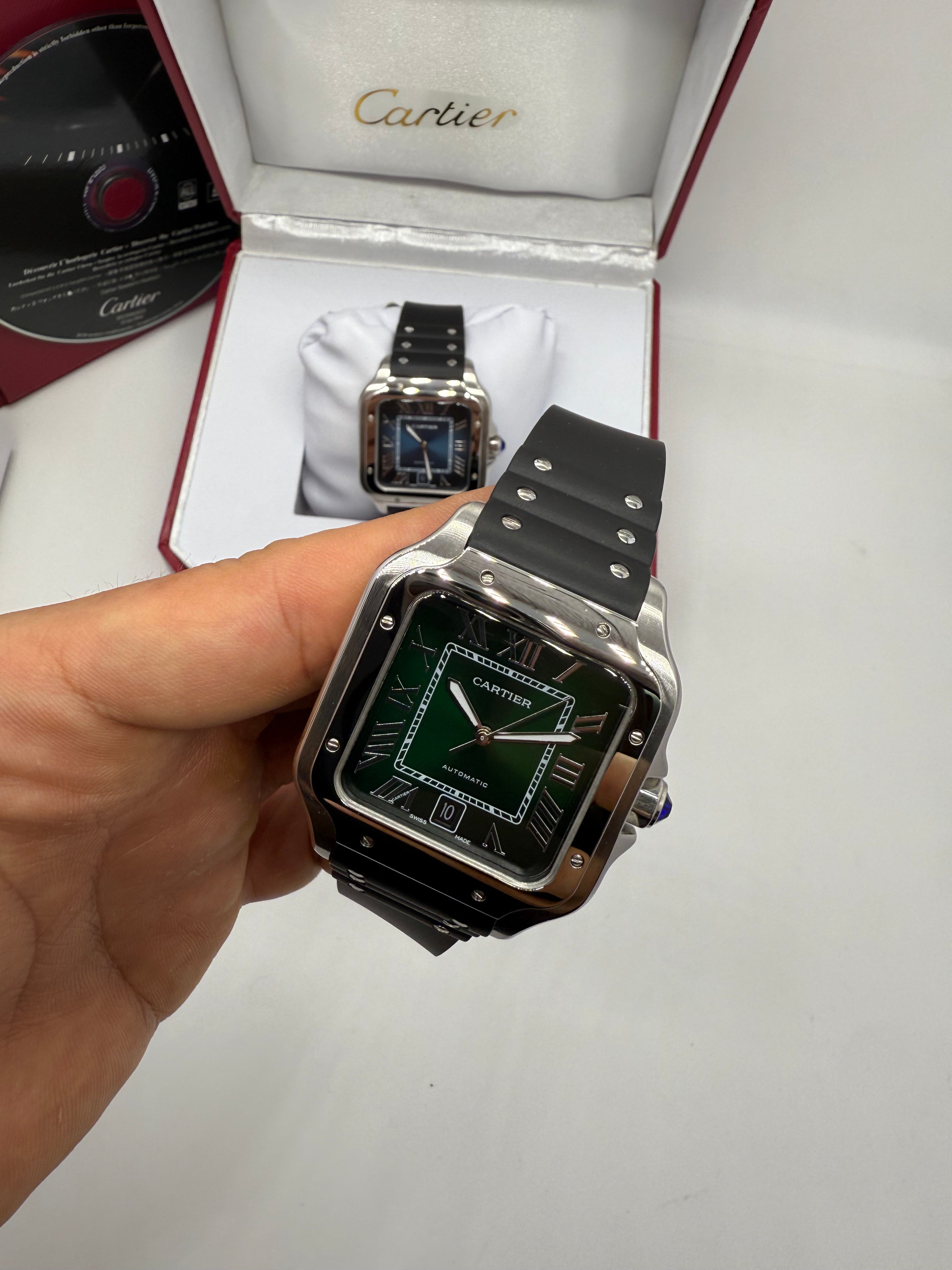 Cartier Santos de Cartier Large Green — Cartier
