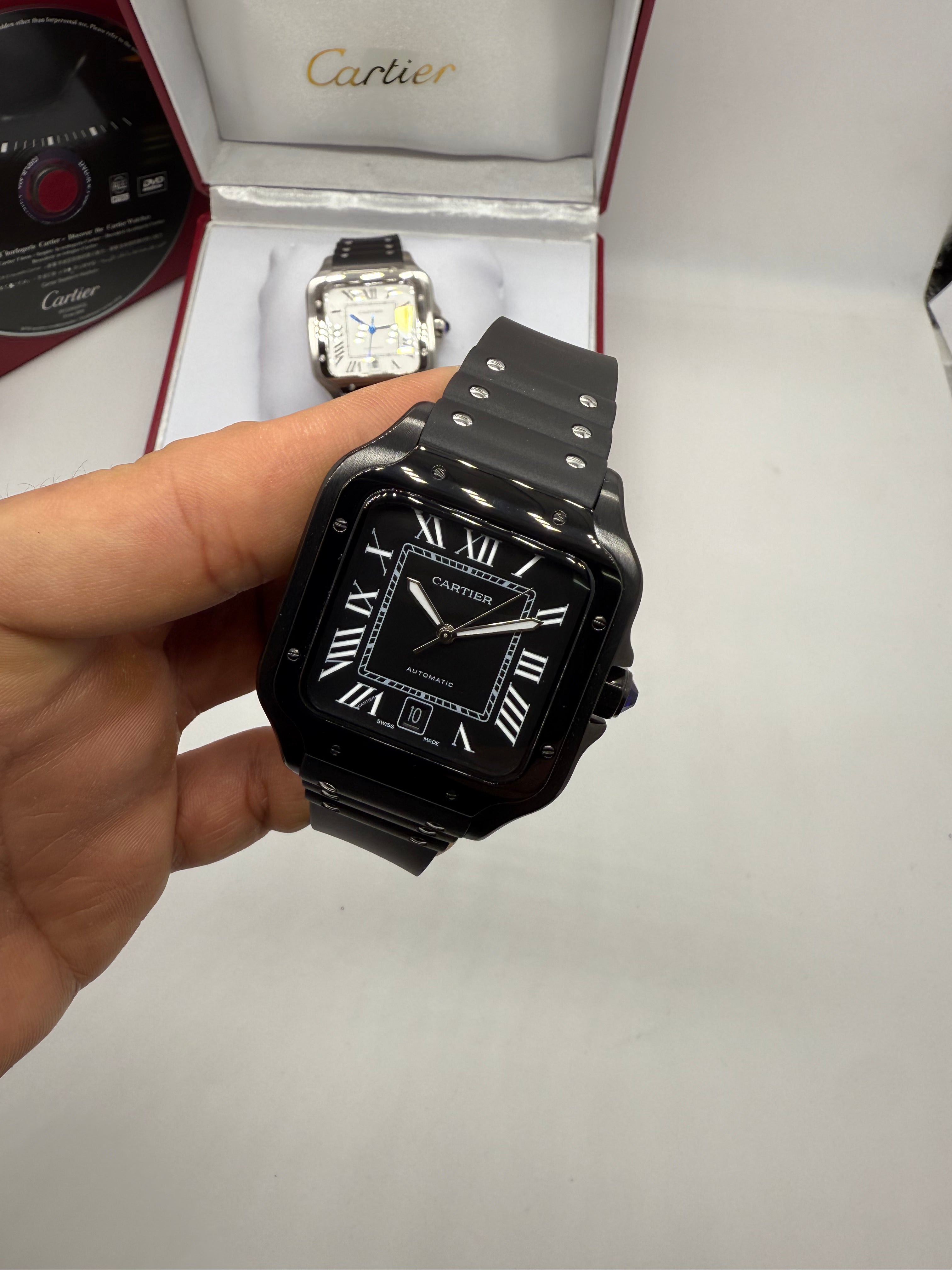 Cartier Santos de Cartier “Santos 100” Version Carbon — Cartier