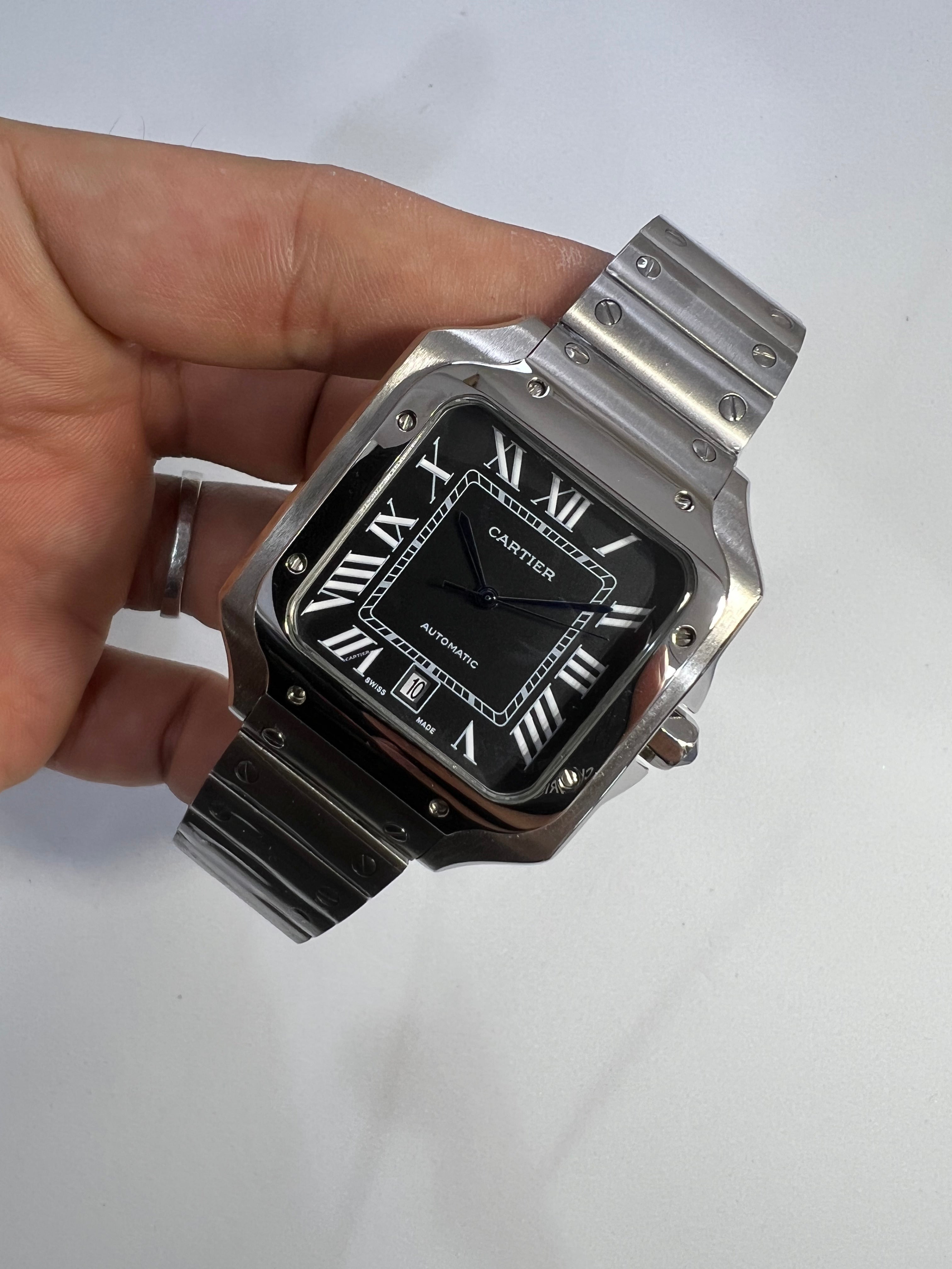 Cartier Santos de Cartier Large Acero Black — Cartier