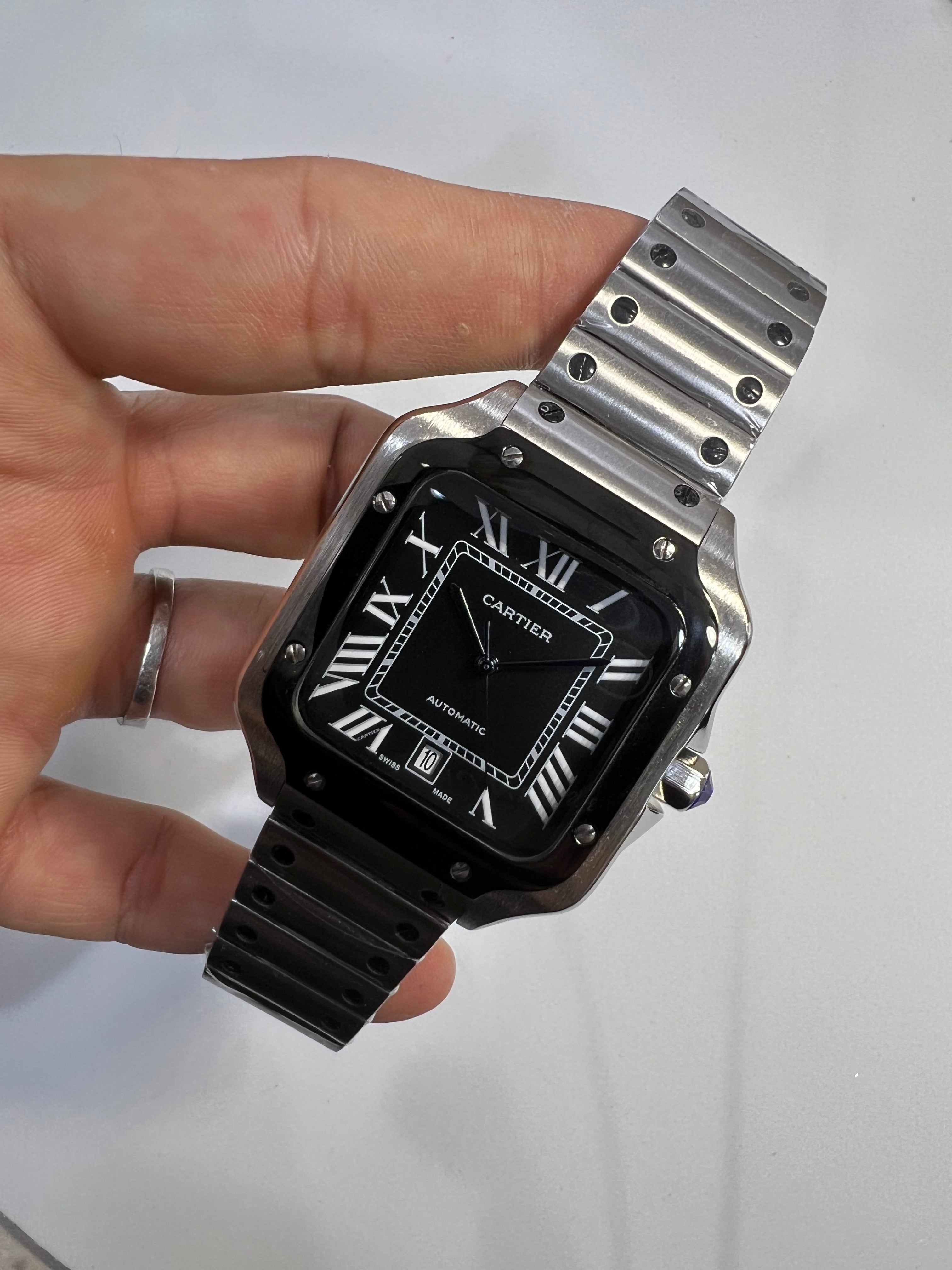 Cartier Santos de Cartier Large Acero Black — Cartier