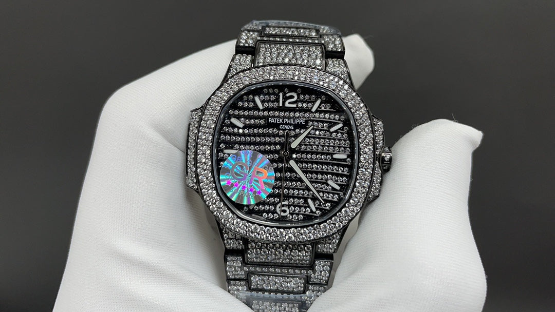 Patek Philippe Nautilus 5711/1A – Iced Out (Aftermarket) — Patek Philippe