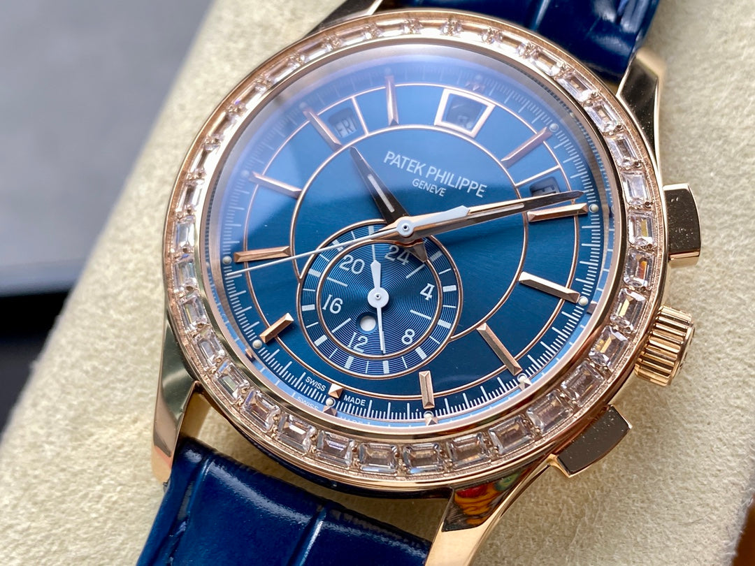 Patek Philippe Chronograph Ref. 5930R-010 (World Time Chronograph, versión engastada personalizada) — Patek Philippe