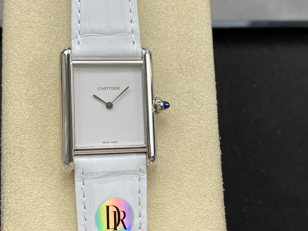 Cartier Tank Must (esfera blanca minimalista) — Cartier