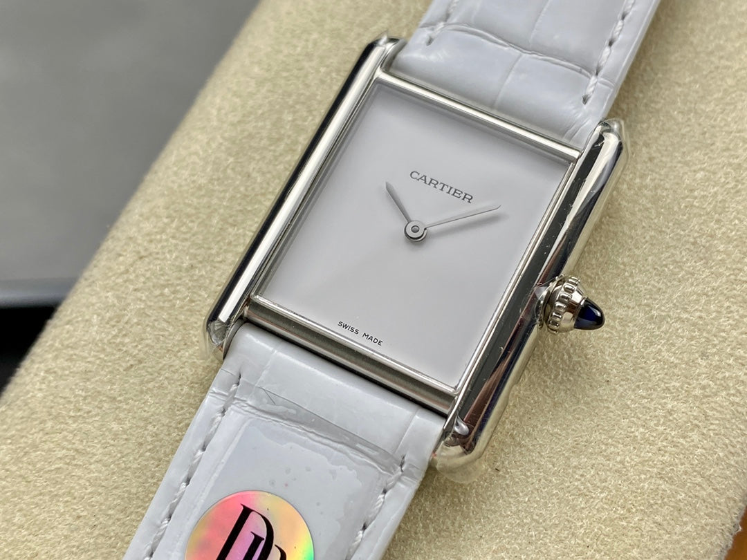 Cartier Tank Must (esfera blanca minimalista) — Cartier