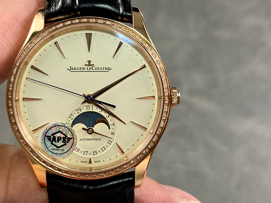 Jaeger-LeCoultre Master Ultra Thin Moon – Oro rosa con diamantes — Jaeger-LeCoultre