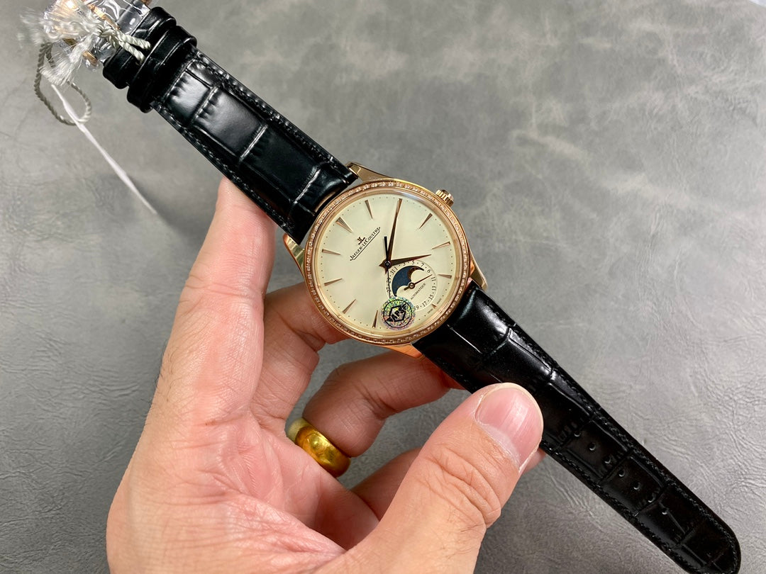 Jaeger-LeCoultre Master Ultra Thin Moon – Oro rosa con diamantes — Jaeger-LeCoultre