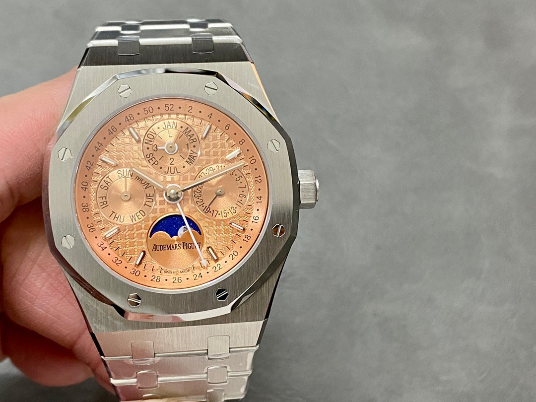 Audemars Piguet Royal Oak Perpetual Calendar “Salmon” en Acero — Audemars Piguet