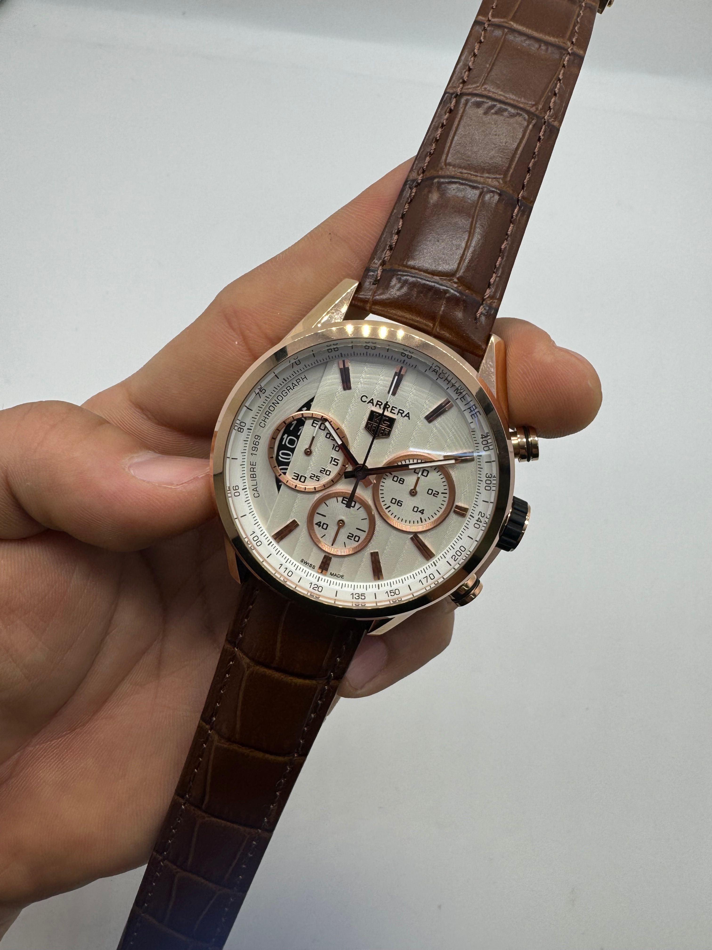 TAG Heuer carrera de cuero — Tag Heuer