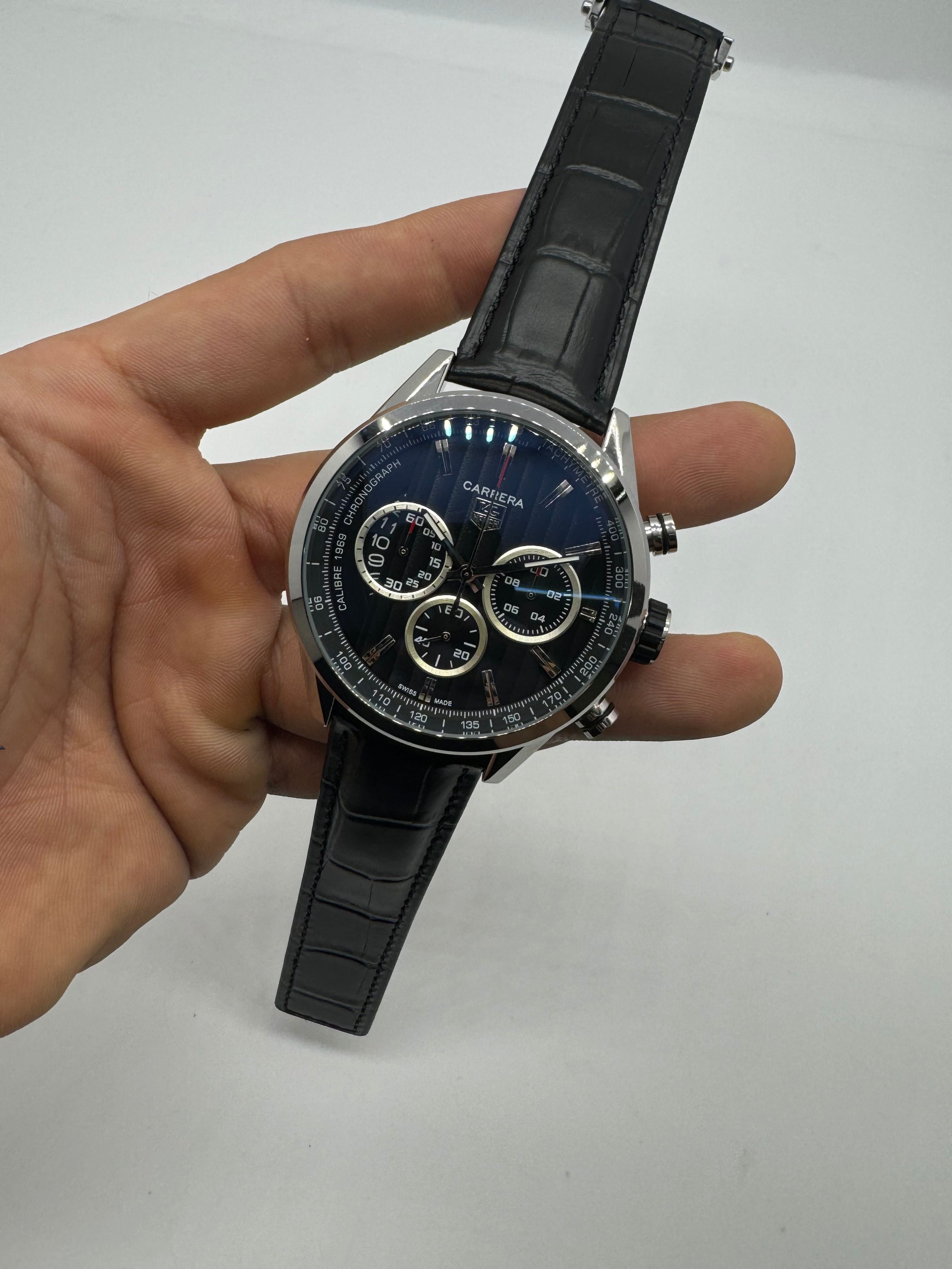 TAG Heuer carrera de cuero — Tag Heuer