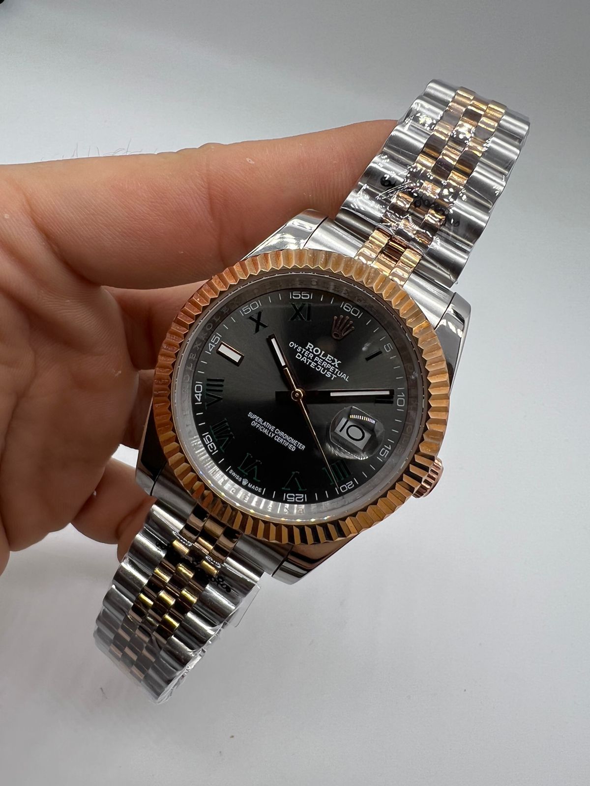Rolex Datejust Black and Gold — Rolex