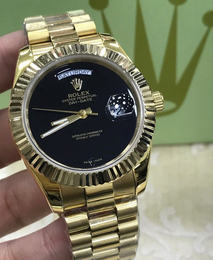 Rolex Roma Black and Gold — Rolex