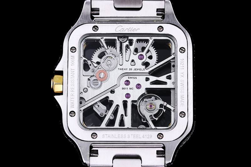 Cartier Santos de Cartier Skeleton Ref WHSA0015 — Cartier