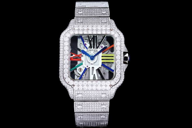 Cartier Santos de Cartier Skeleton Ref WHSA0015 — Cartier
