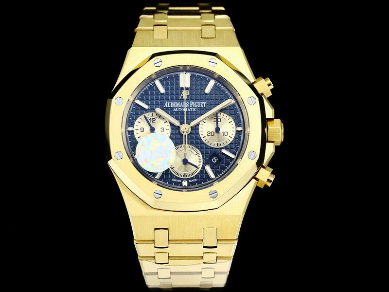 Audemars Piguet Royal Oak Chronograph – Oro Amarillo con Esfera azul — Audemars Piguet